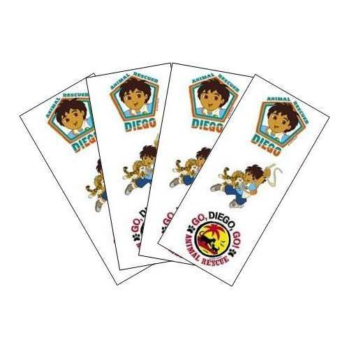 Go Diego Go Tattoos (4 Sheets)