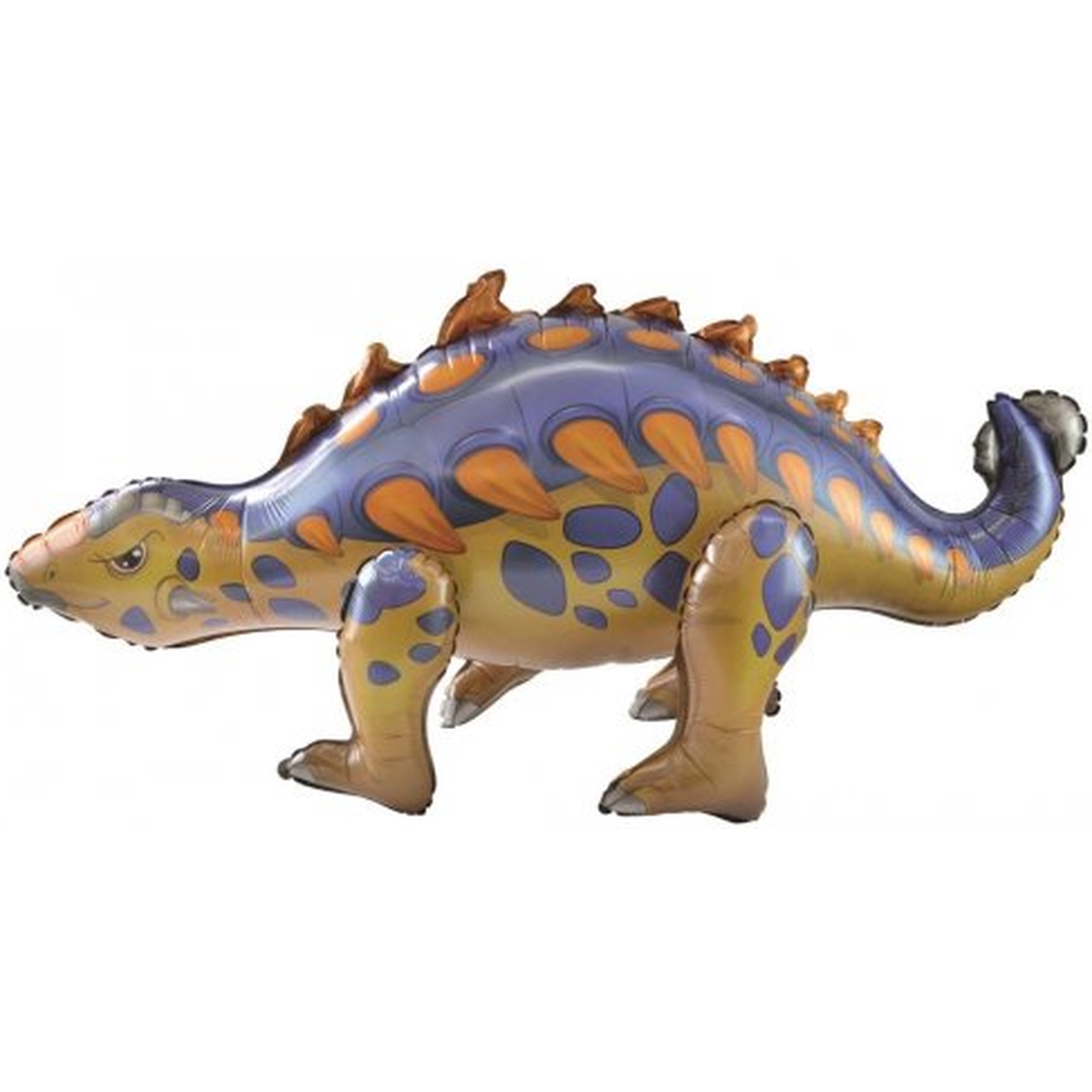 Standing Airz Ankylosaurus Air Fill Foil Balloon 100cm