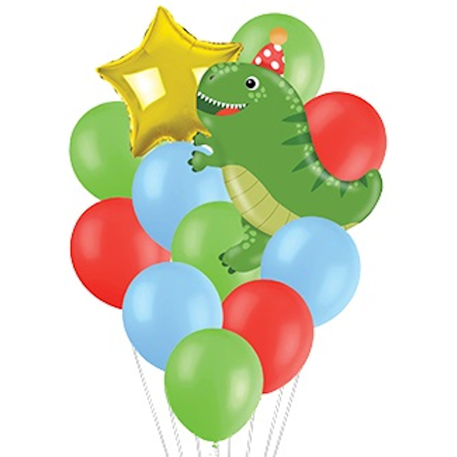 Dinosaur Birthday Party Helium Balloon Bouquet 
