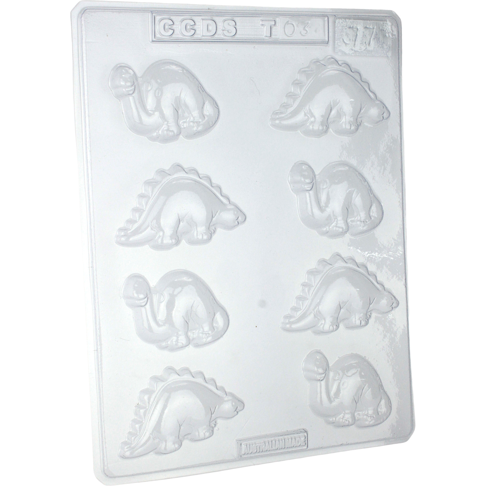 Dinosaur Plastic Chocolate Moulds (1 Sheet) 
