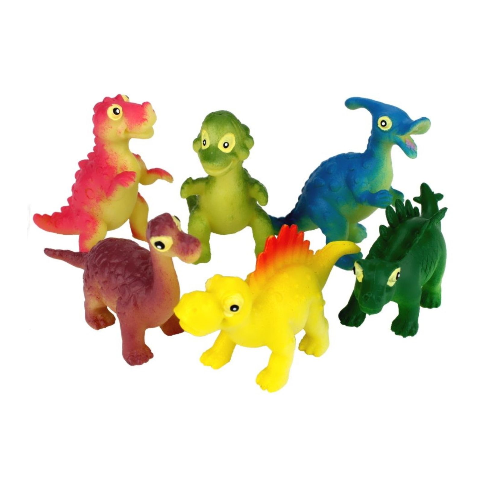 Baby Dinosaur Plastic Toys (Pack of 6)