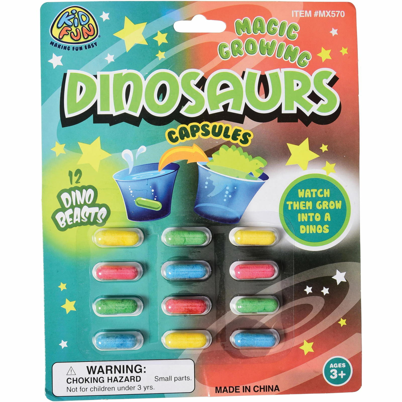 Magic Growing Dinosaur Capsules (Pack of 12)