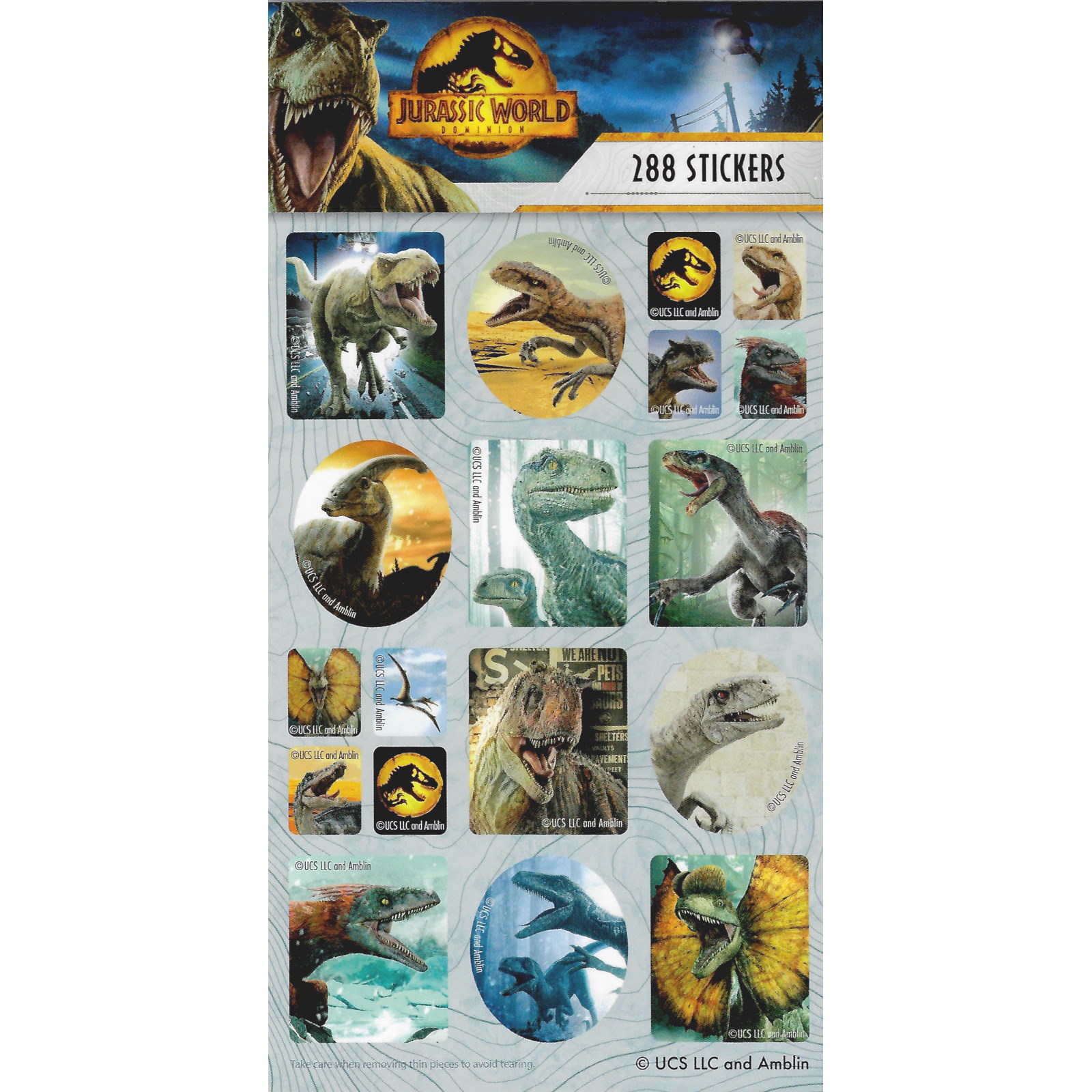 Jurassic World Sticker Book (12 Sheets)