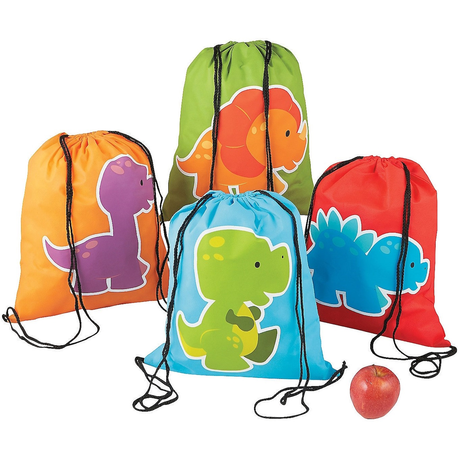 Little Dino Drawstring Bags (Pack of 12)