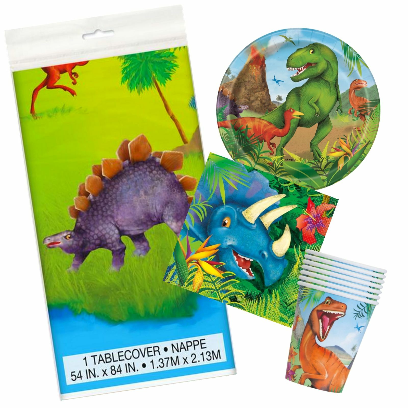 Dinosaur Party Pack (For 8 Guests) | Dinosaur Party Supplies | Themed ...