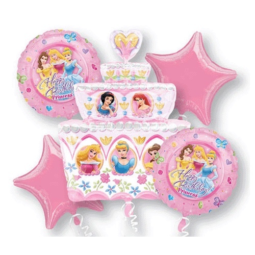Disney Princess Helium Balloon Bouquet
