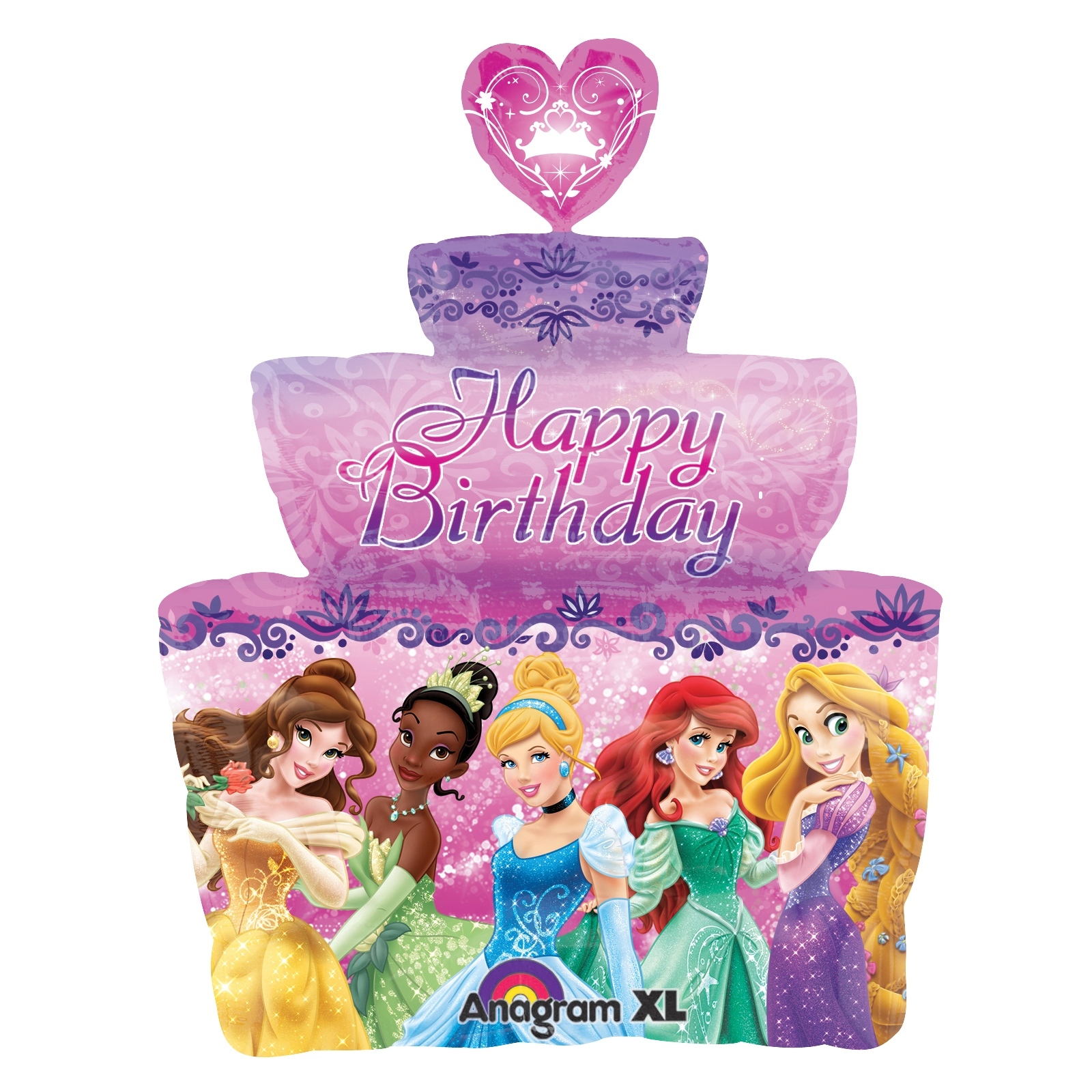 Disney Princess Cake Supershape Jumbo Helium Balloon