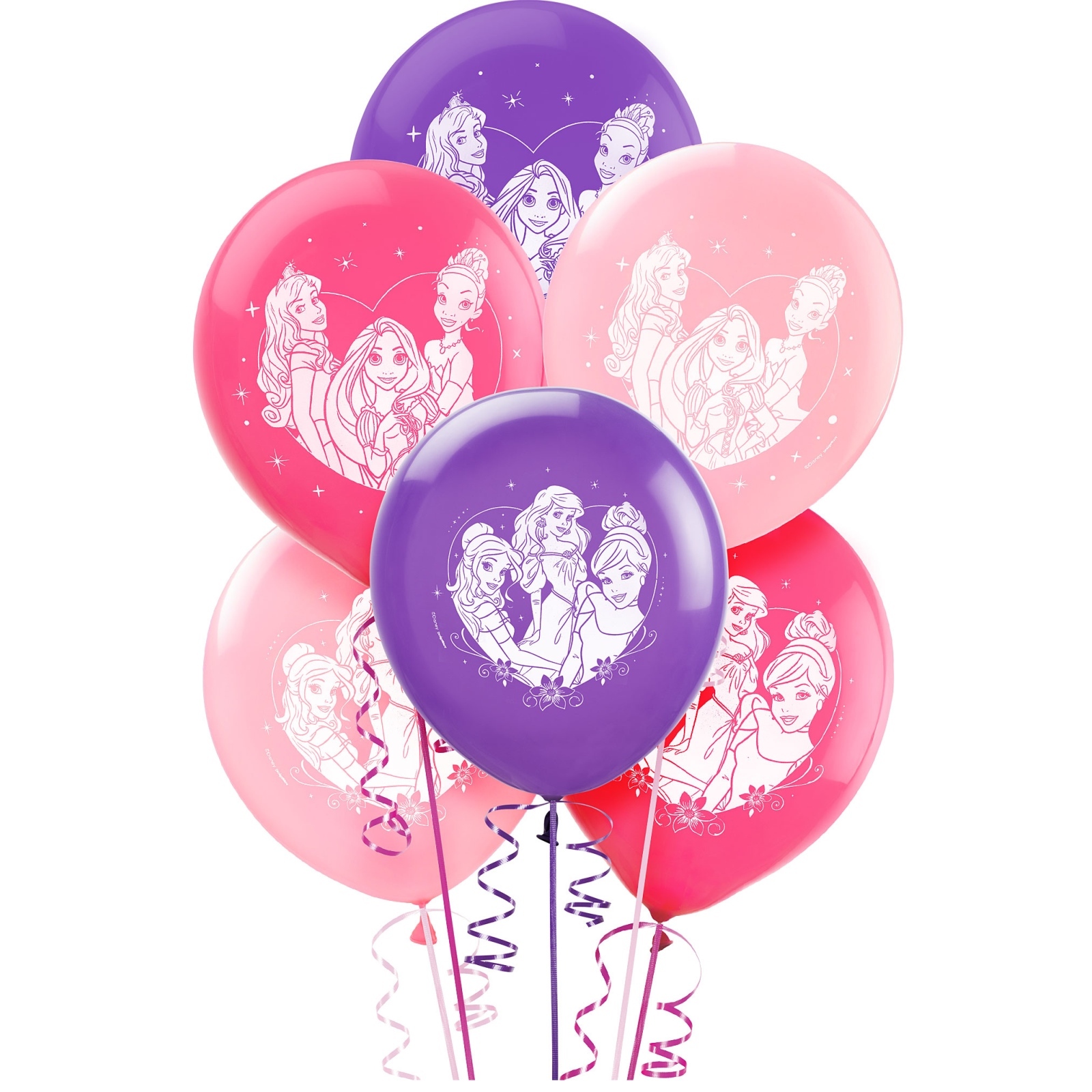 Disney Princess Sparkle Balloons (Pack of 6)