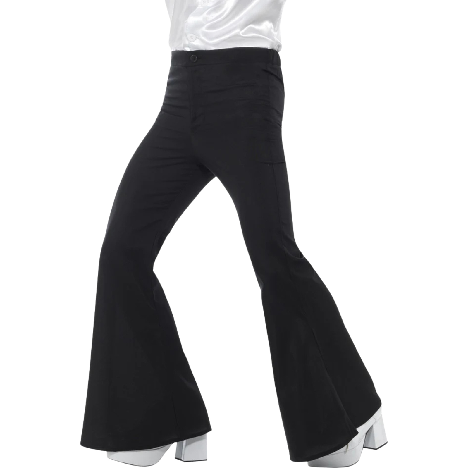 Black Flared Trousers Men's Costume