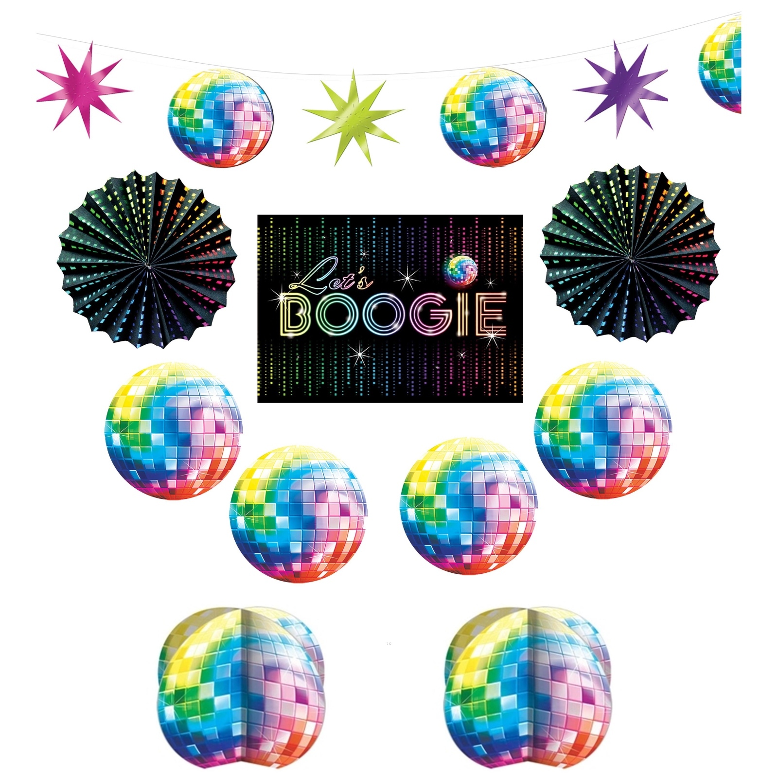 Disco Fever Party Room Decorating Kit