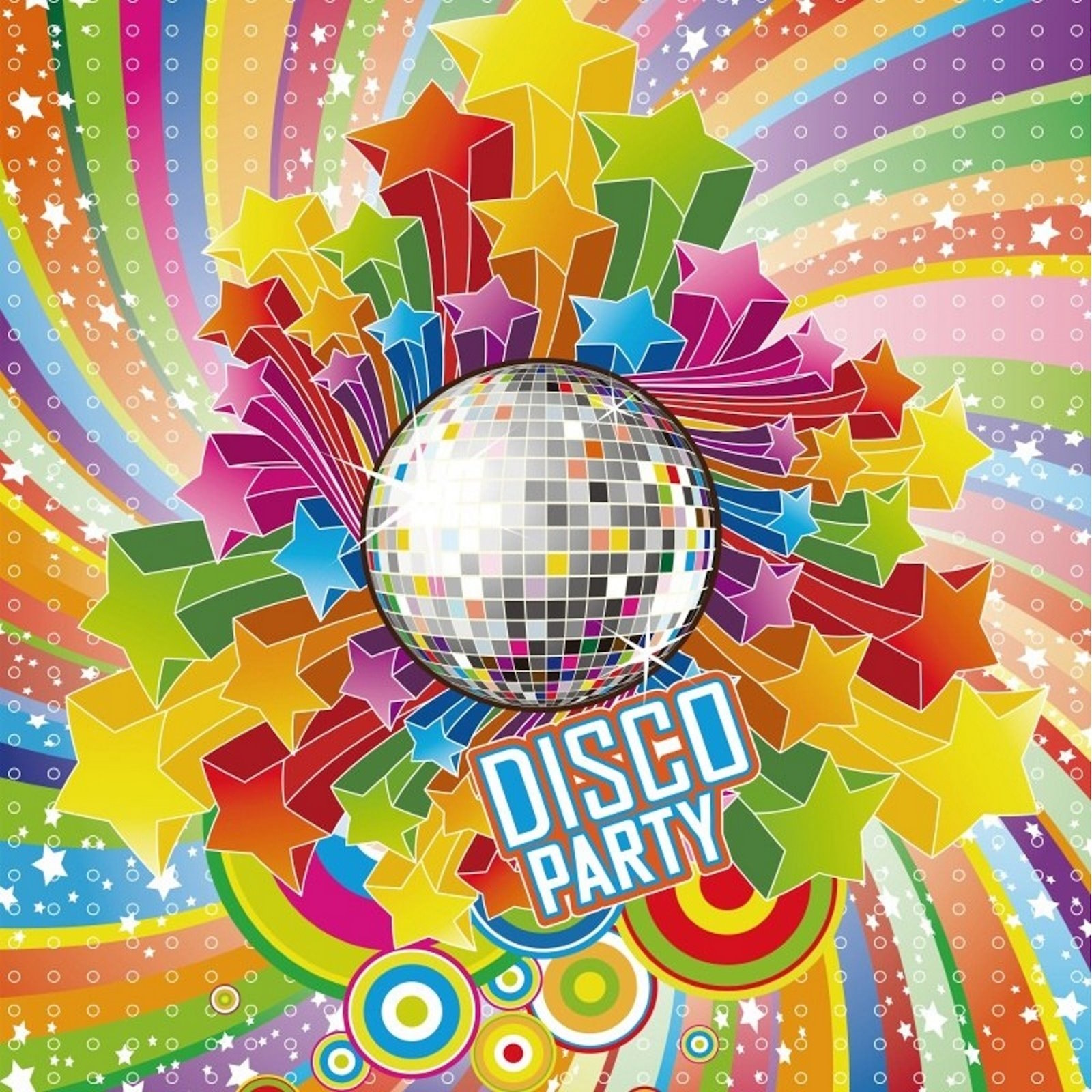 Disco Party Large Fabric Wall Backdrop
