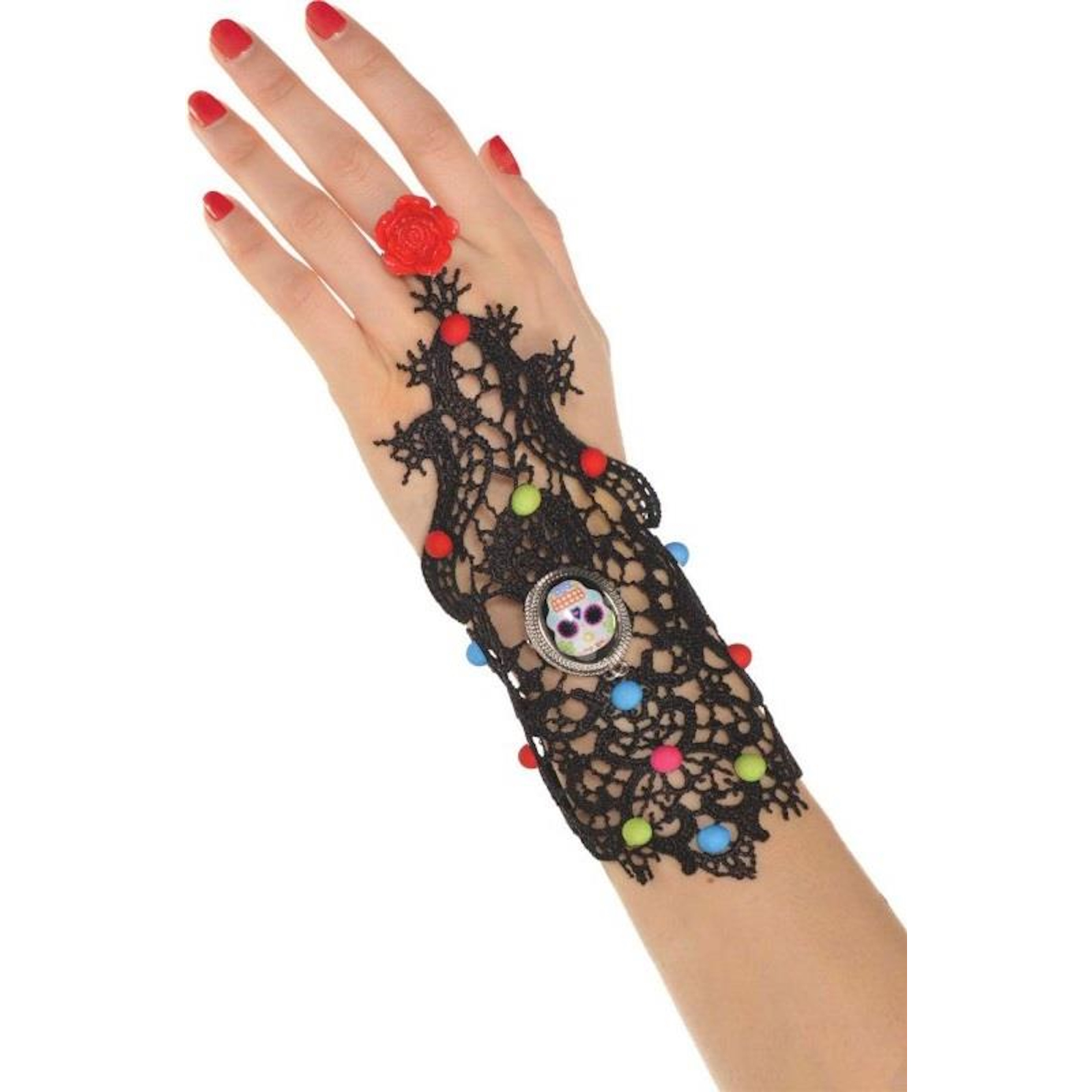 Day of the Dead Ring Bracelet Adult Costume Accessory