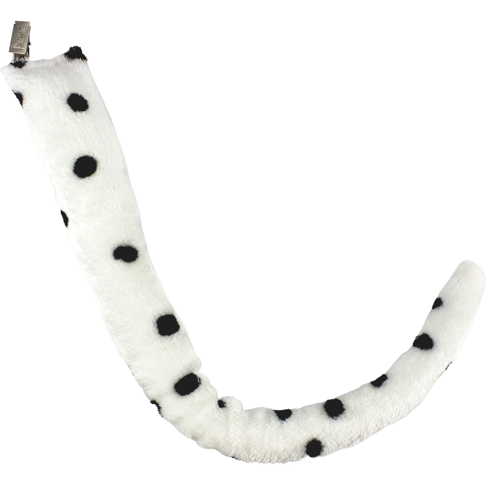 Plush Clip On Dalmatian Spot Dog Tail