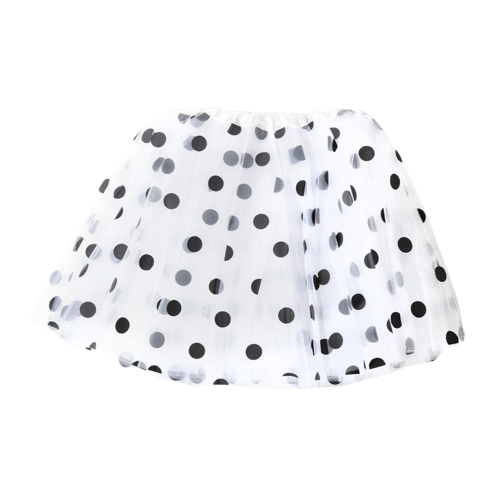 Kids White and Black Polka Dot Dalmatian Tutu 