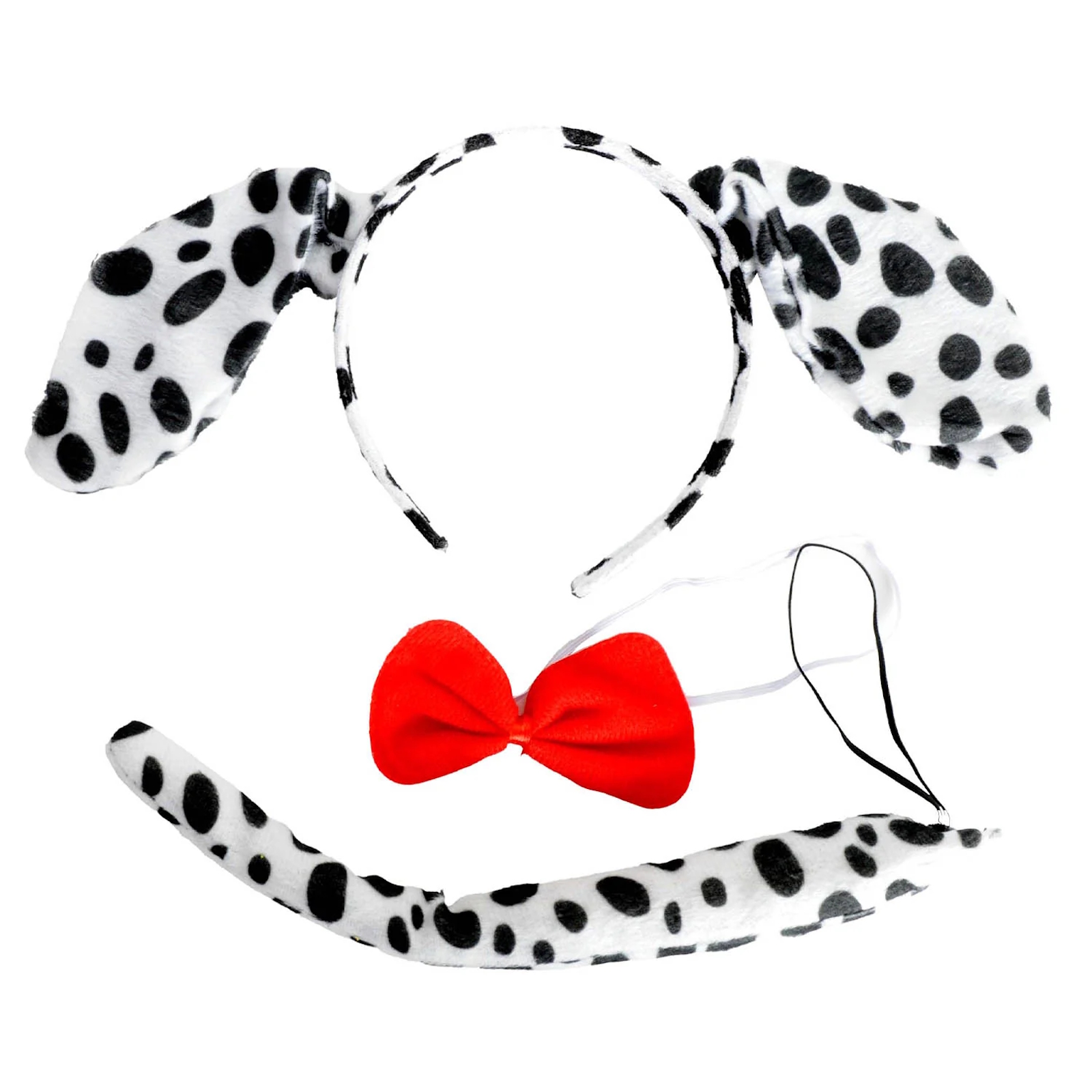 Spotted Dalmatian Dog Ears and Tail Costume Set