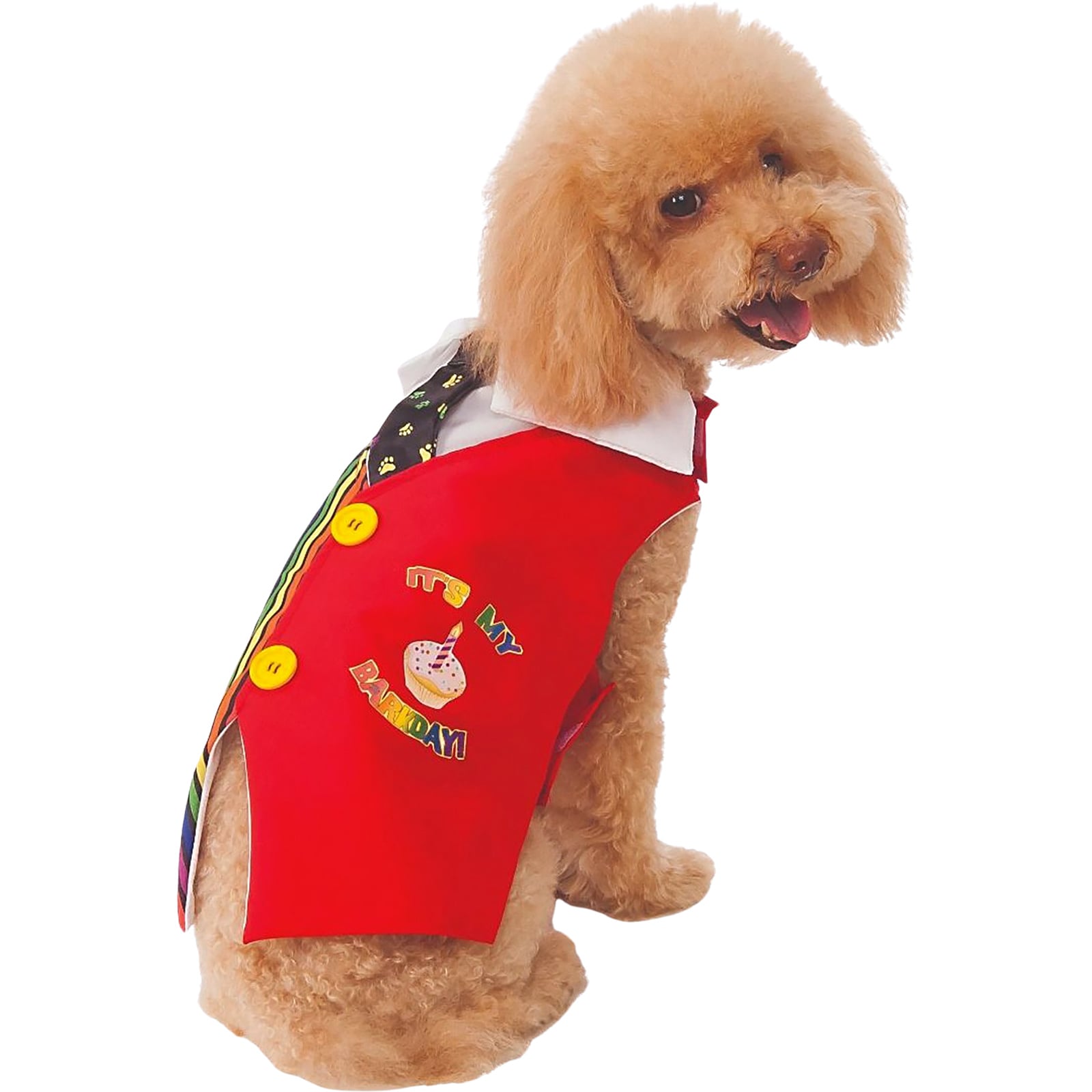 Barkday Vest Pet Costume Medium