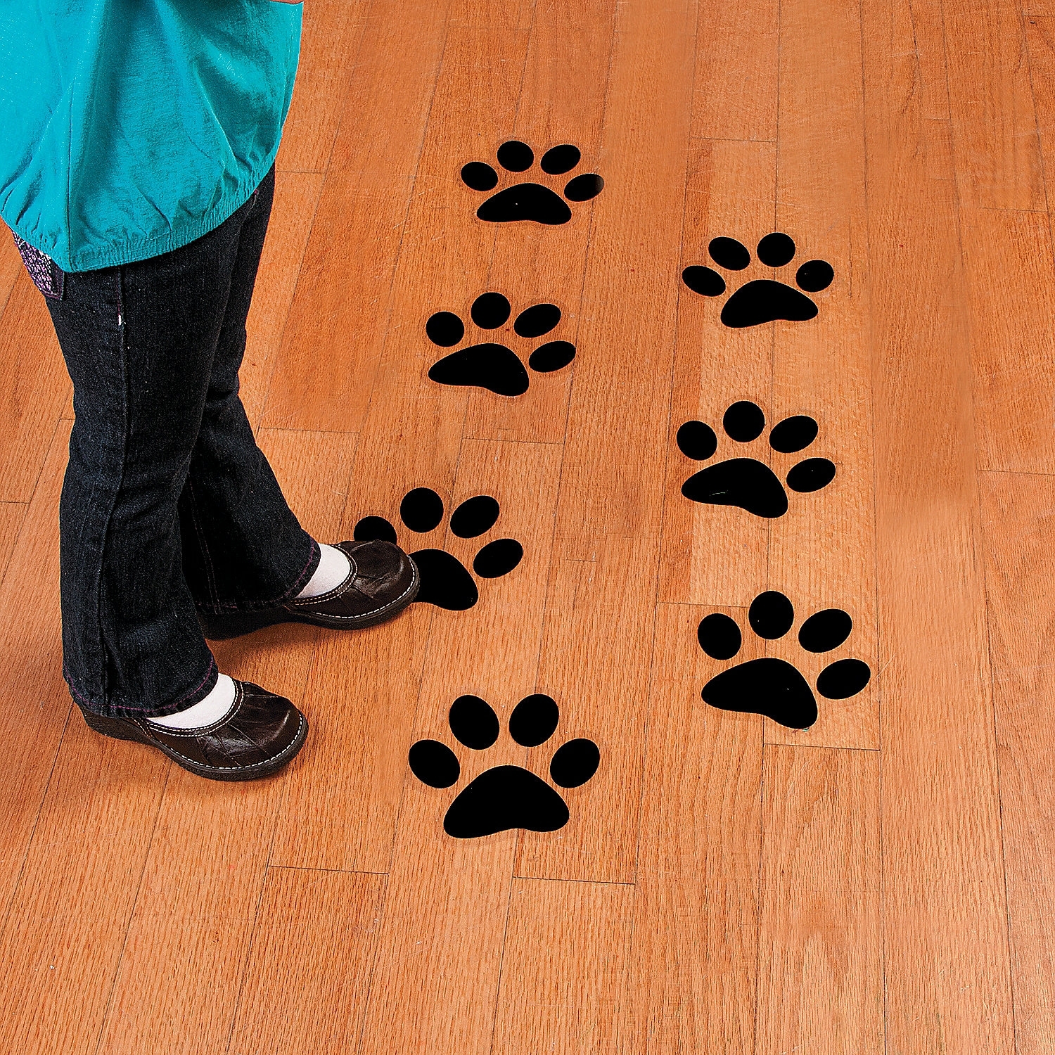 Paw Print Floor Clings (Pack of 12)