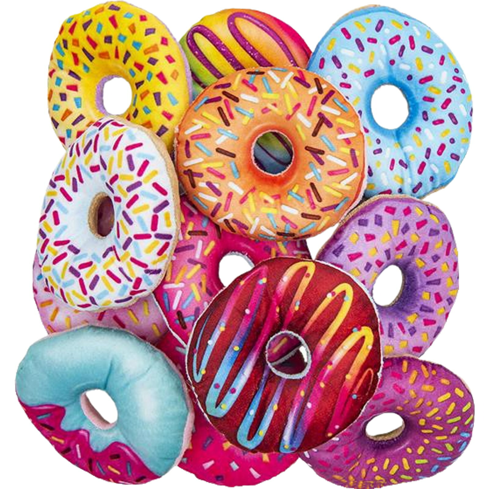 Assorted Plush Donuts (Pack of 12)