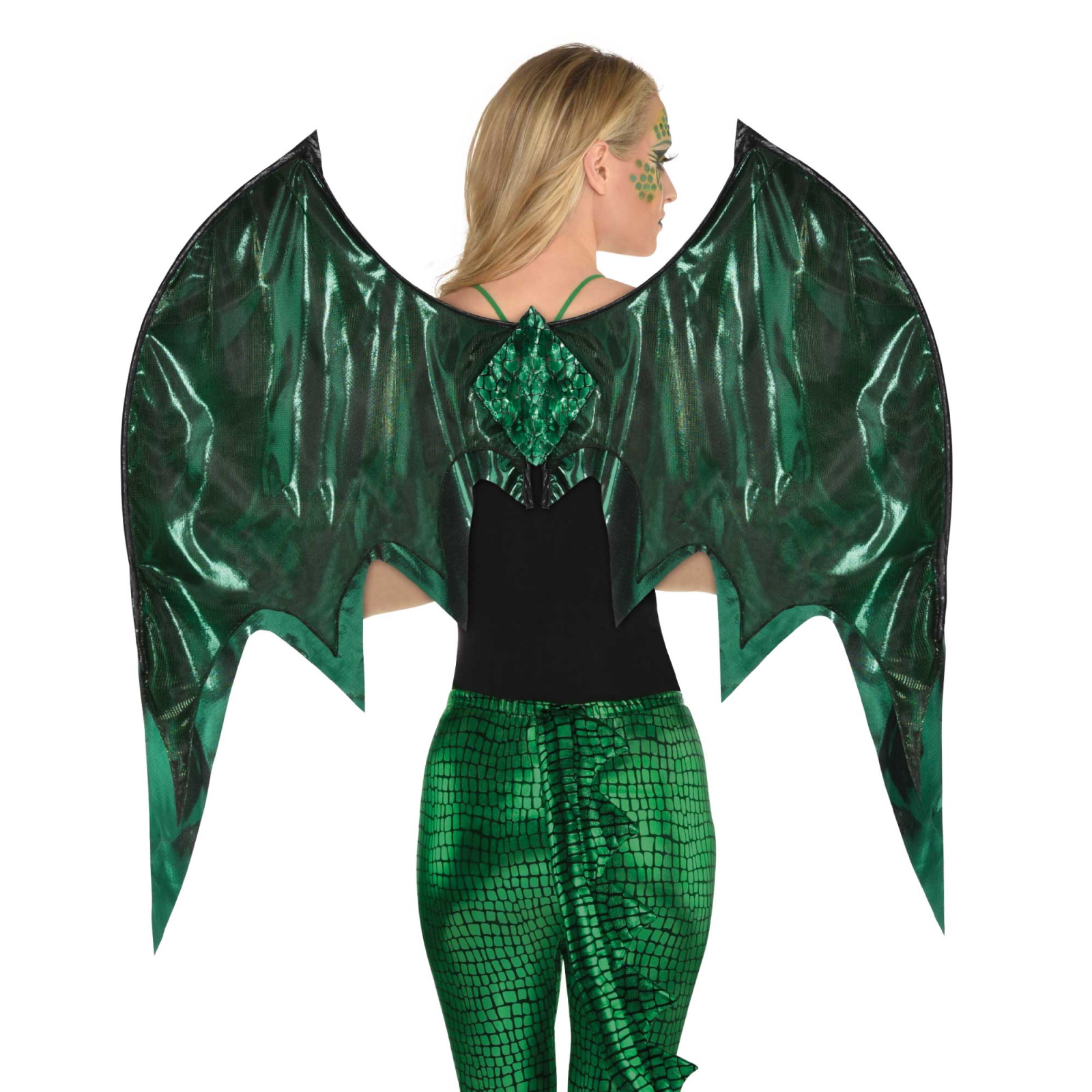 Metallic Green Dragon Wings