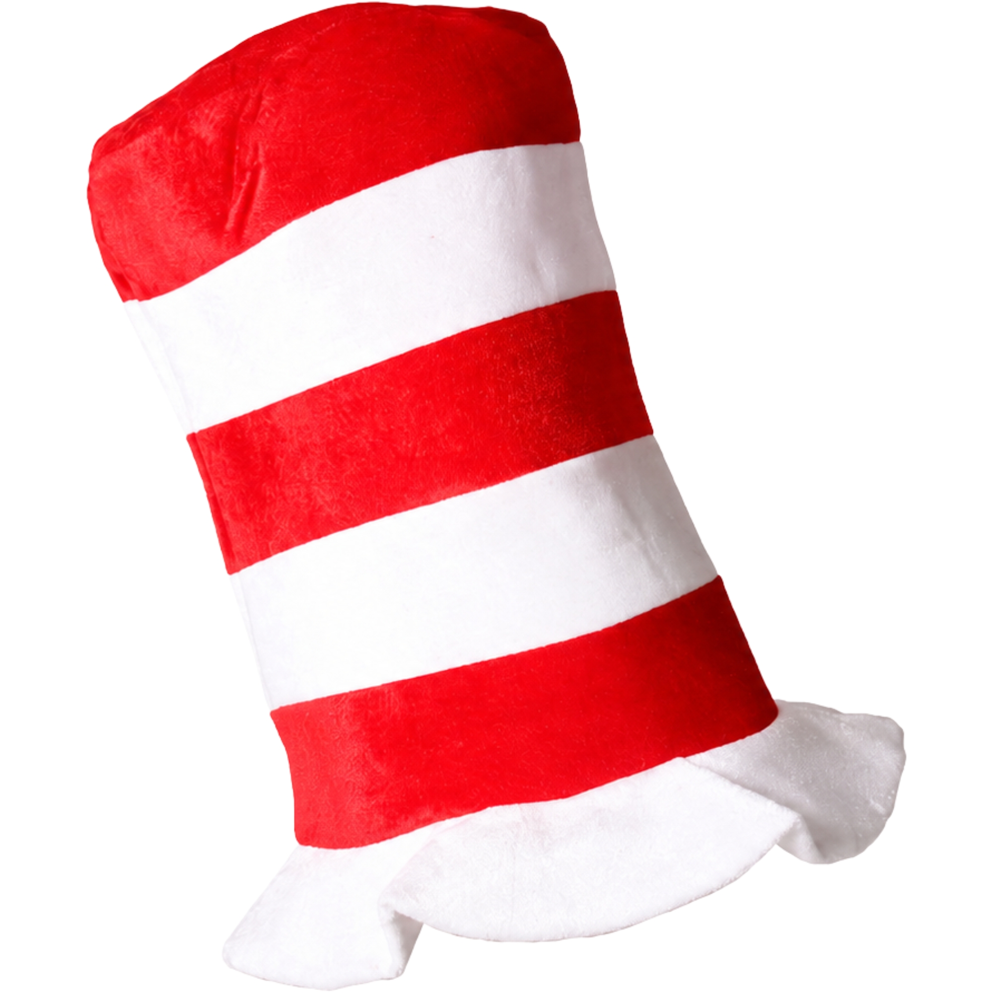 Kids Red & White Tall Striped Hat