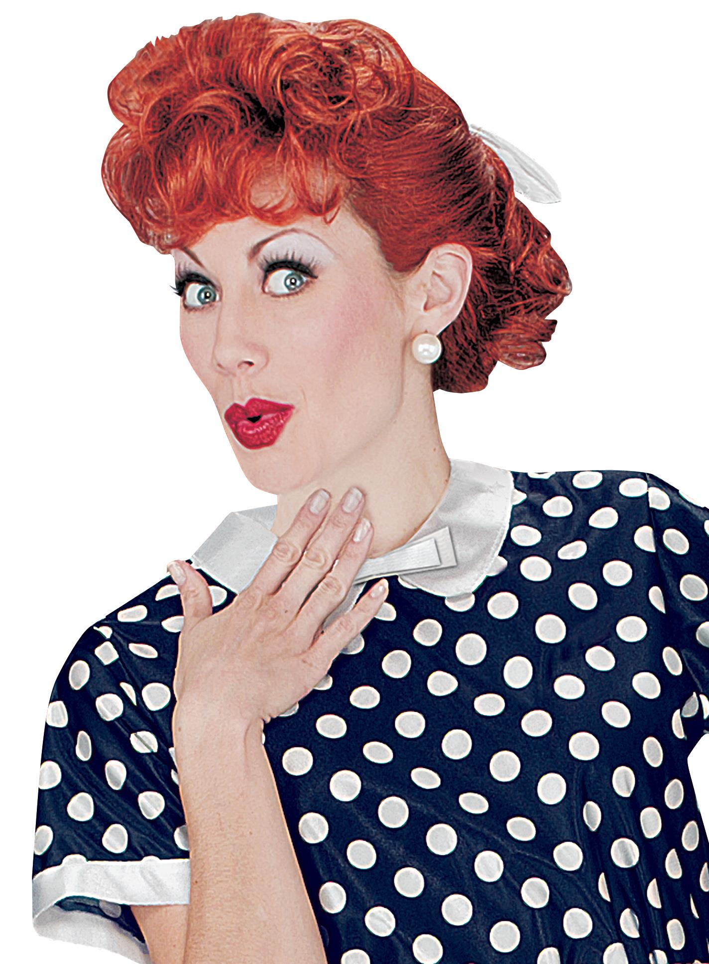 Lucille Ball I Love Lucy Curly Red Adult Wig