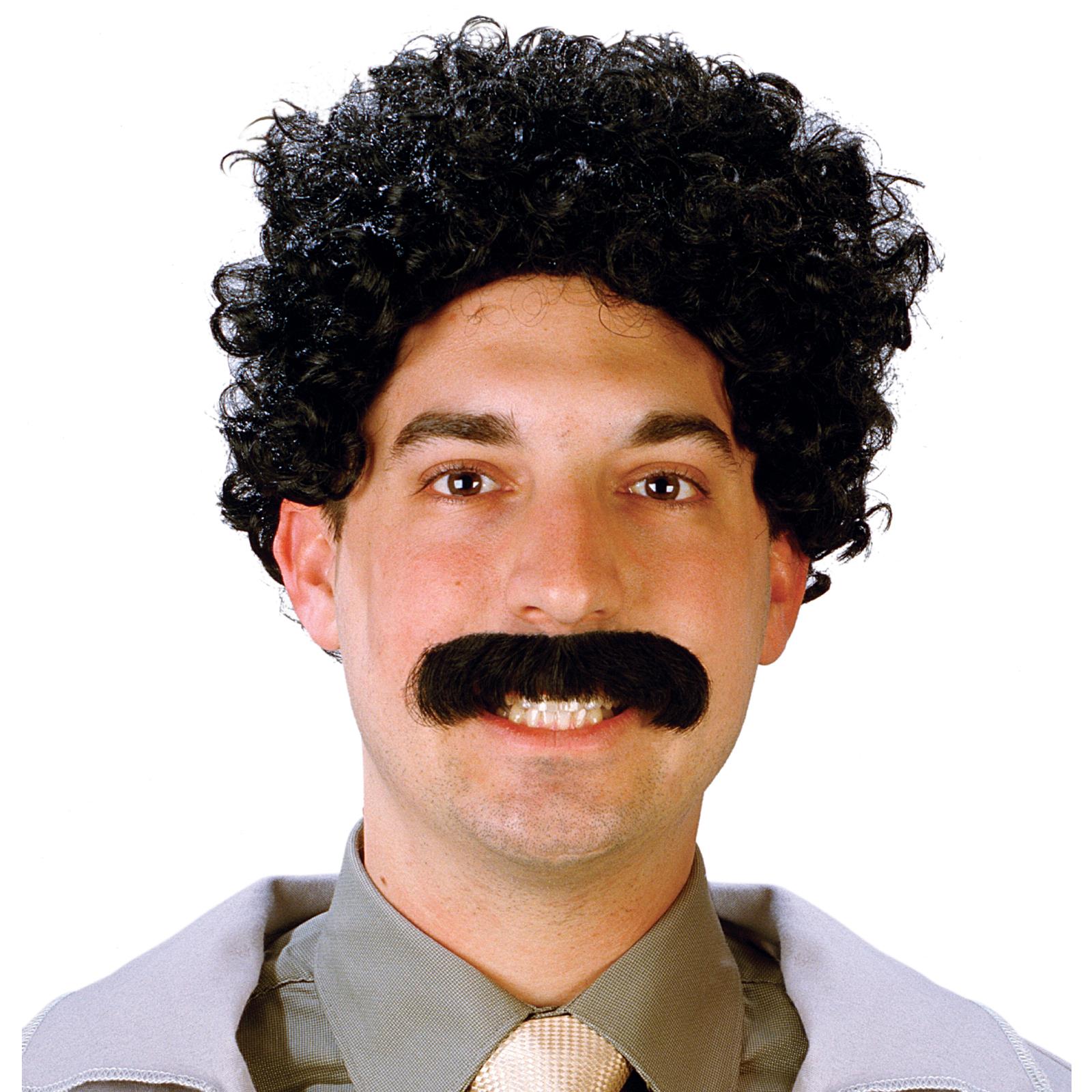 Eurasian Traveler Wig and Moustache Adult Kit