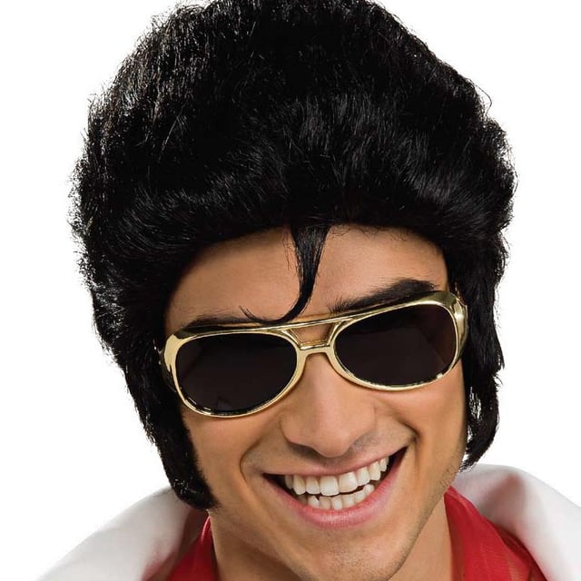 Elvis Presley Gold Glasses Adult Costume Accessory