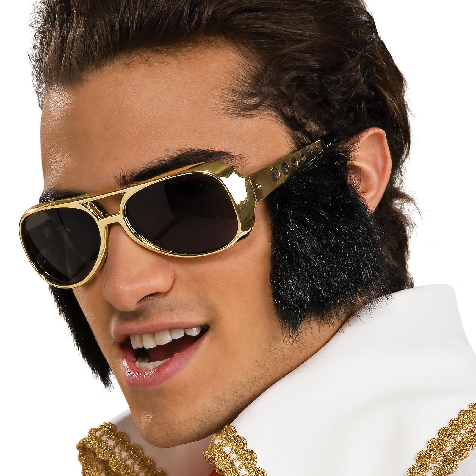 Elvis Presley Glasses With Sideburns Adult Costume Accessory