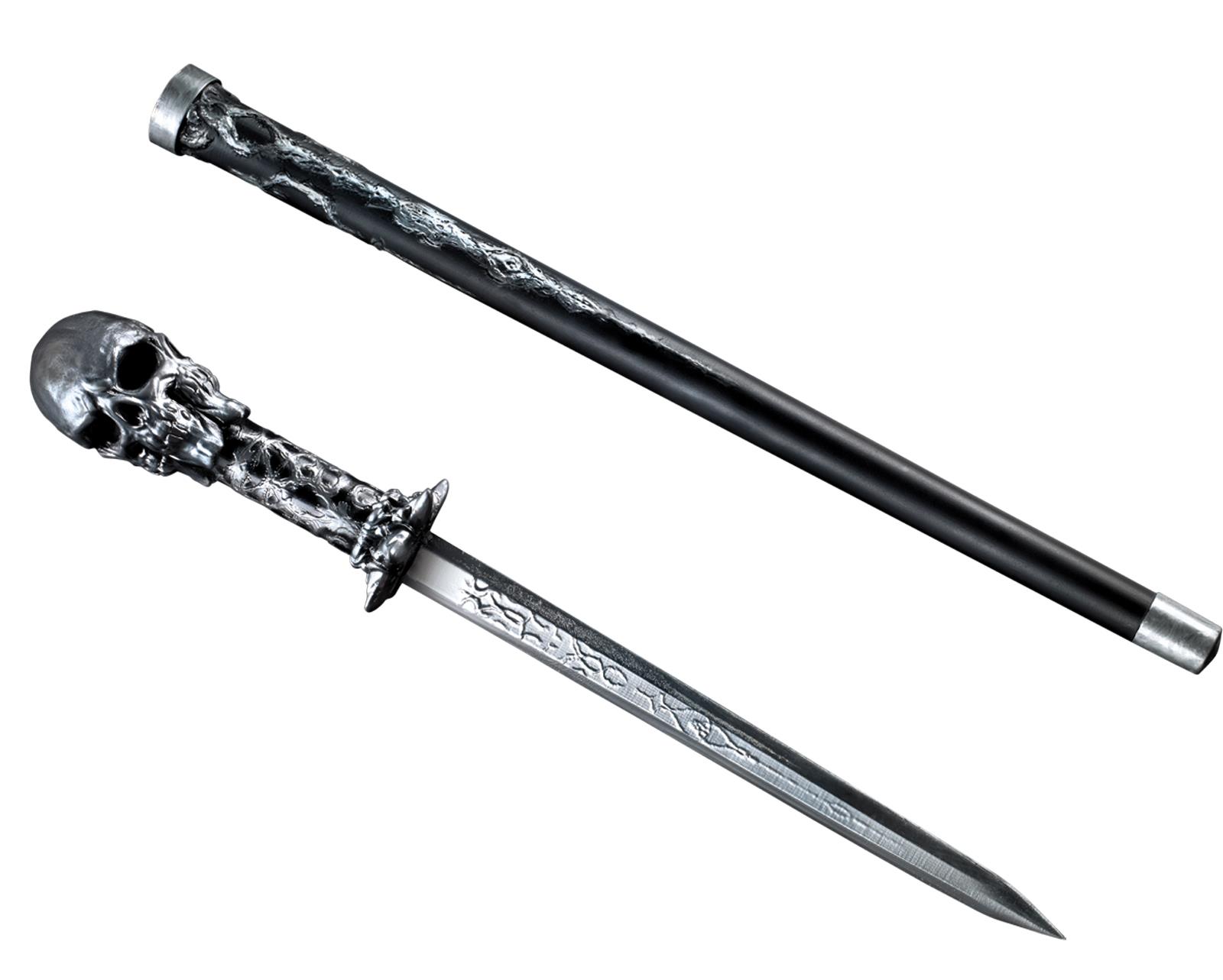 Skull Gentleman Cane Sword Costume Accessory