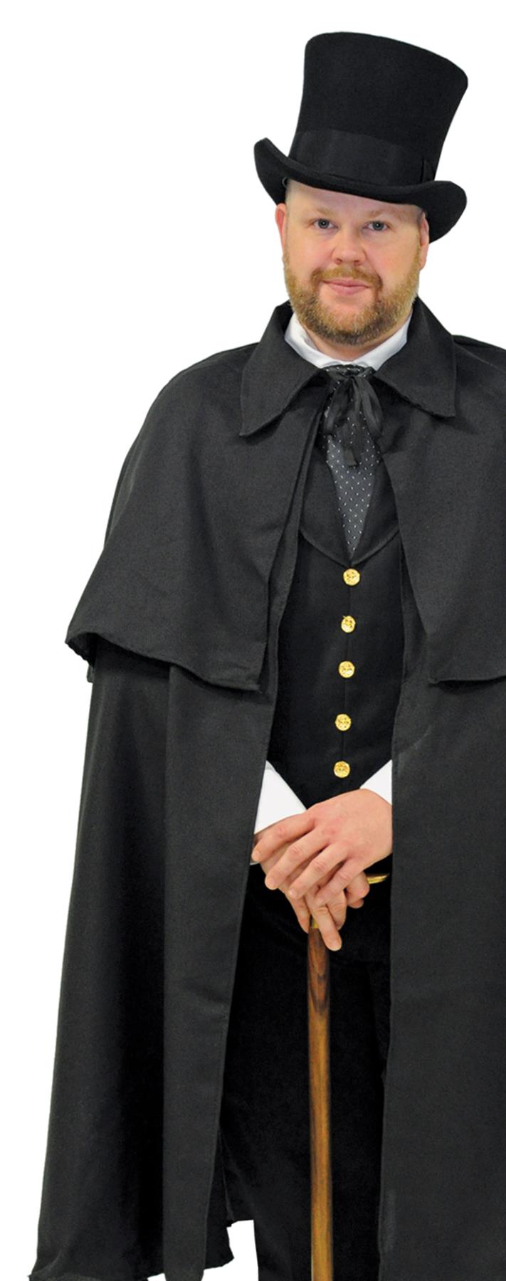 Black Dickens Adult Cape