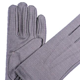 Nylon Snap Grey Adult Gloves