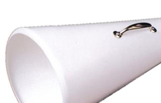 White Plastic Megaphone Costume Accessory