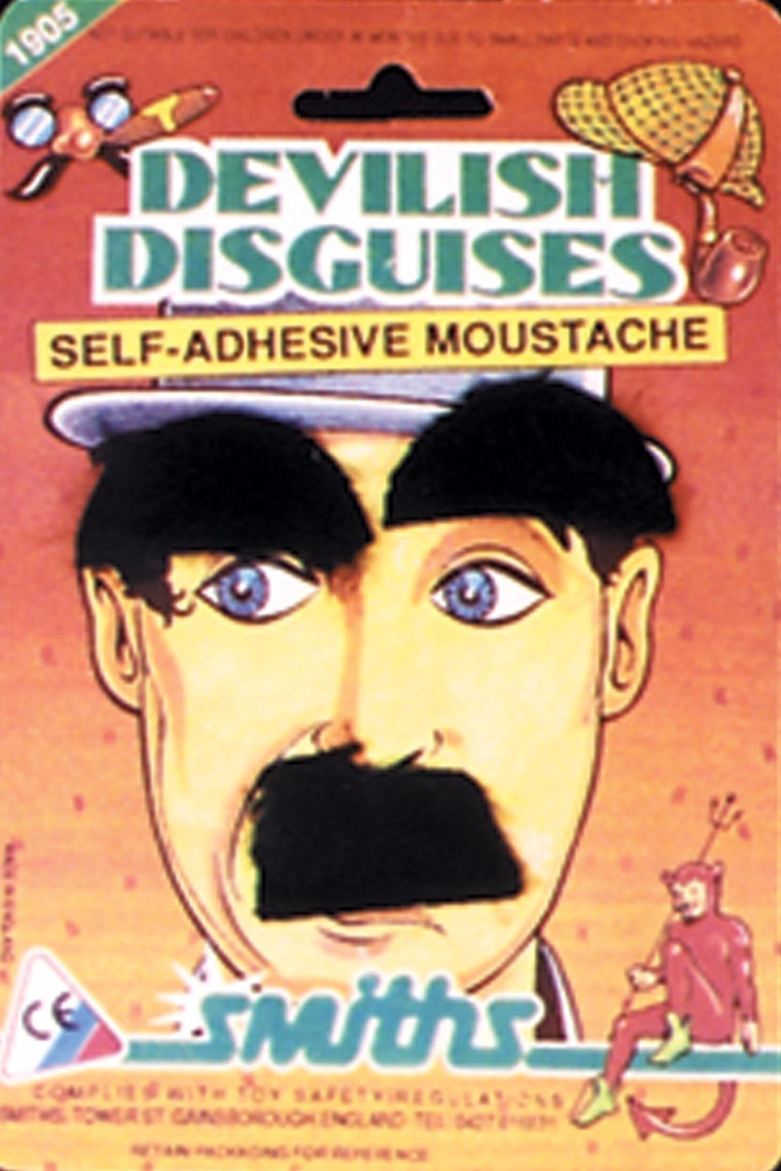 Chaplin Eyebrows Mustache Adult Costume Accessory