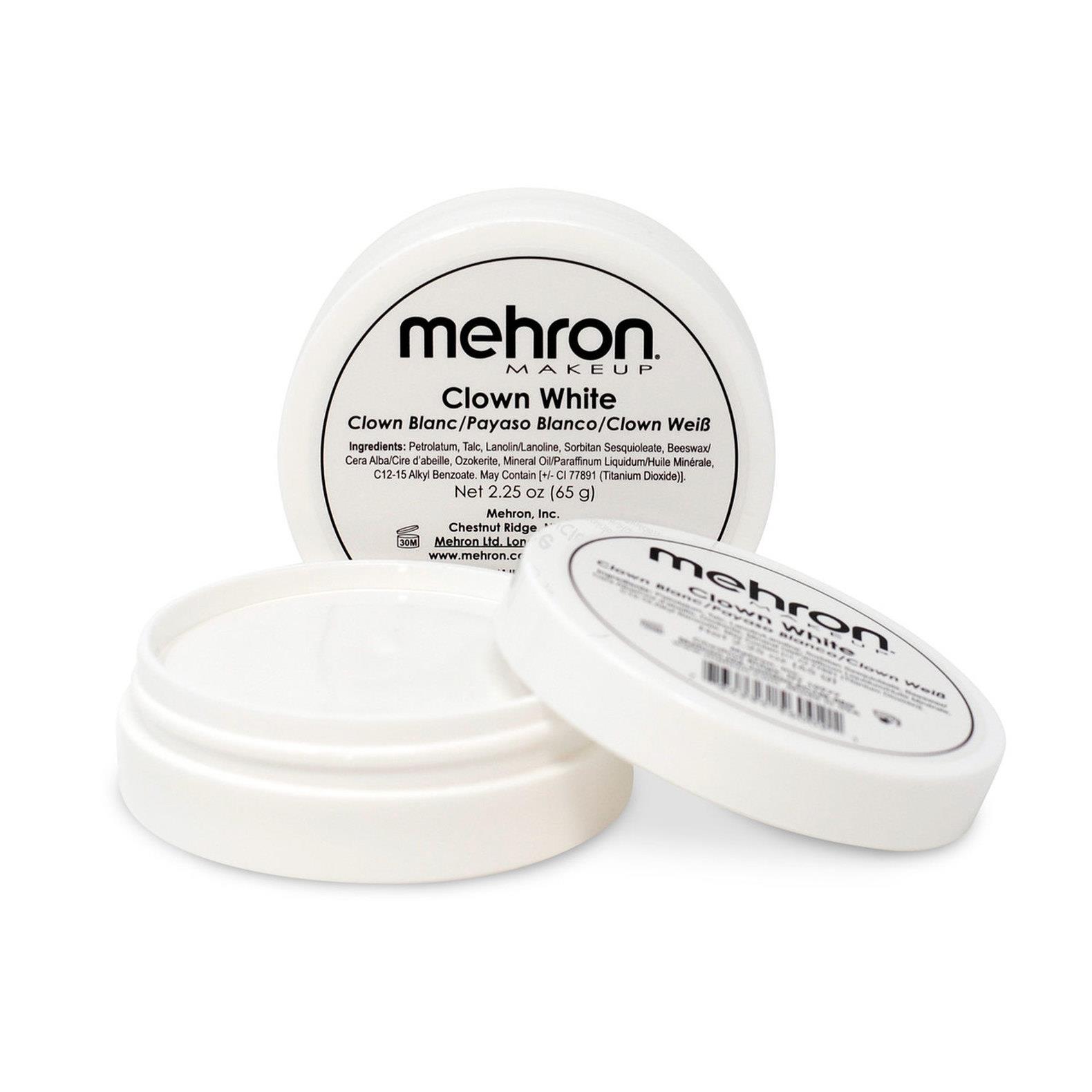 Mehron 2oz Clown White Smooth Cream Makeup Accessory