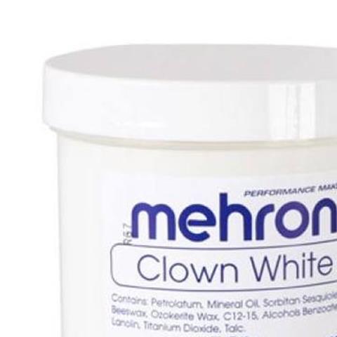 Mehron Clown White Cream 16oz Makeup Accessory