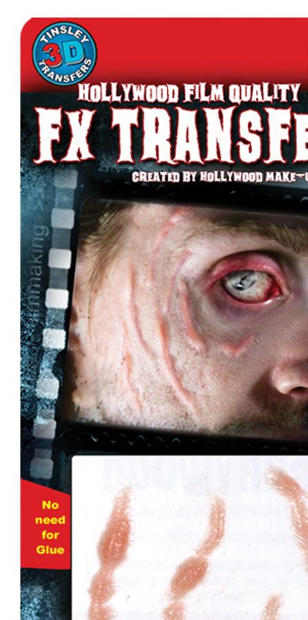 Scarred 3D Tattoos Makeup Accessory