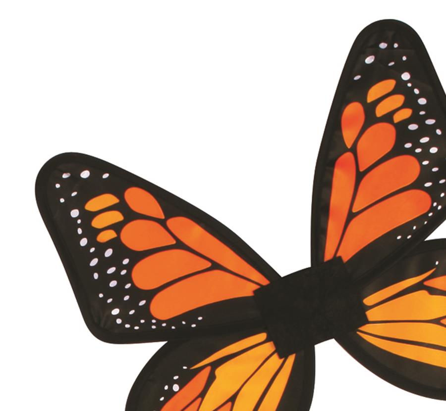 Orange Satin Butterfly Fairy Wings Child Costume Accessory