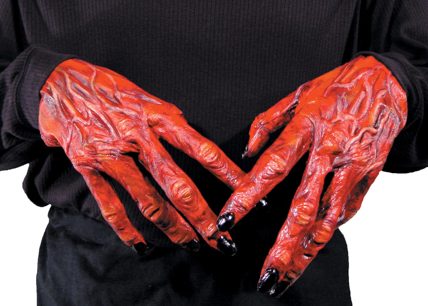 Devil Scary Hands Adult Gloves
