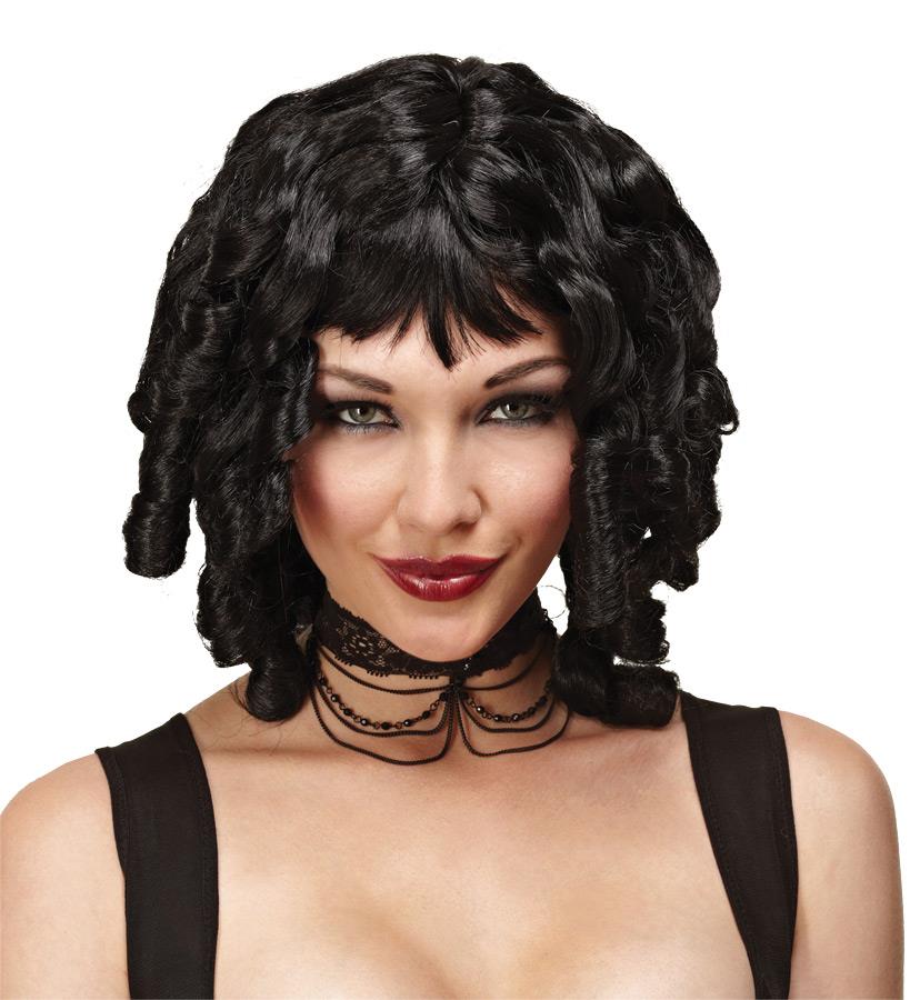 Ghost Doll Ringlets Black Adult Wig