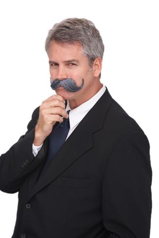 Squadron Leader Tash Grey Mix Self Adhesive Adult Costume Accessory