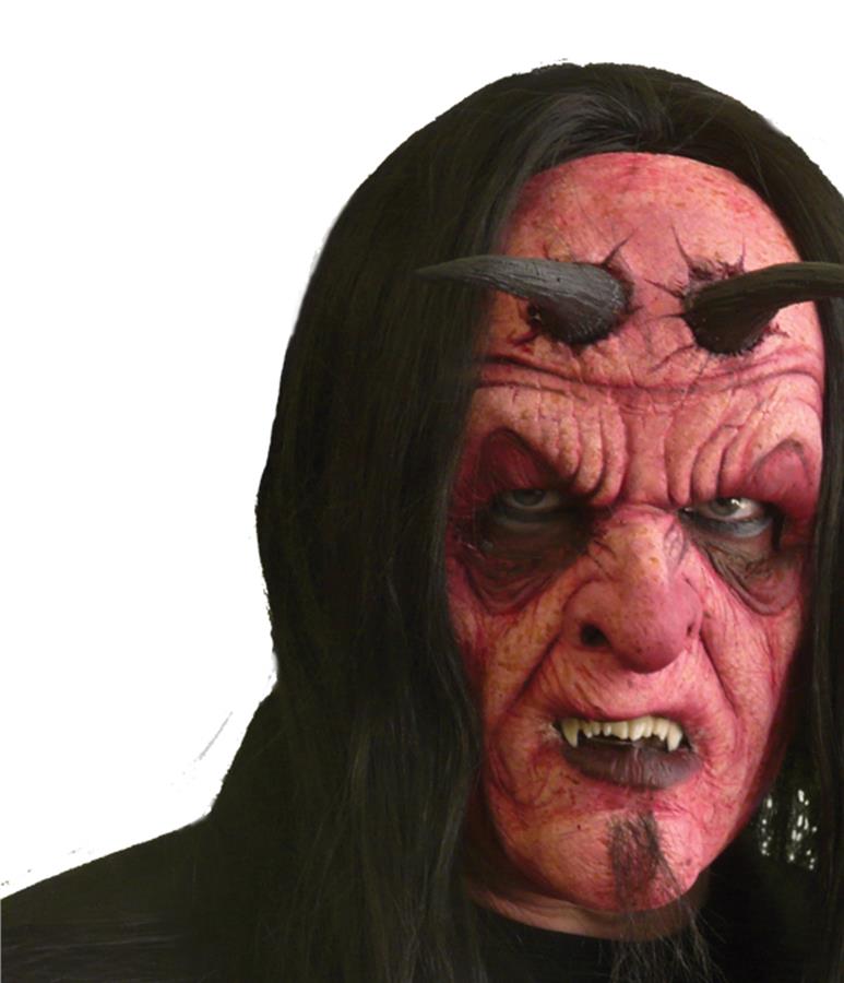 Horned Devil Full Face Foam Prosthetic Makeup Accessory