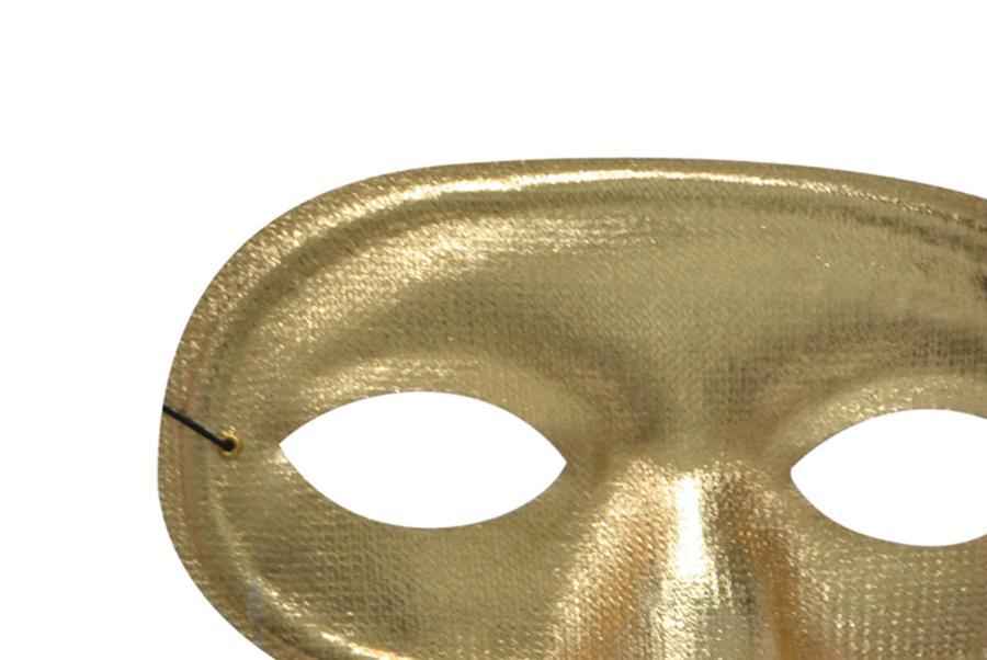 Bandit Half Domino Gold Adult Mask