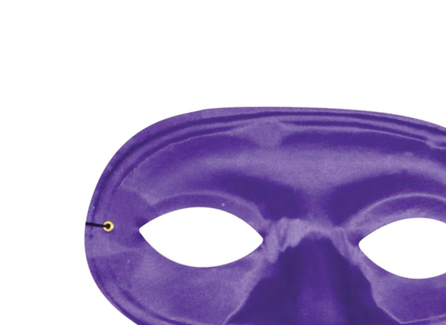 Bandit Half Domino Purple Adult Mask