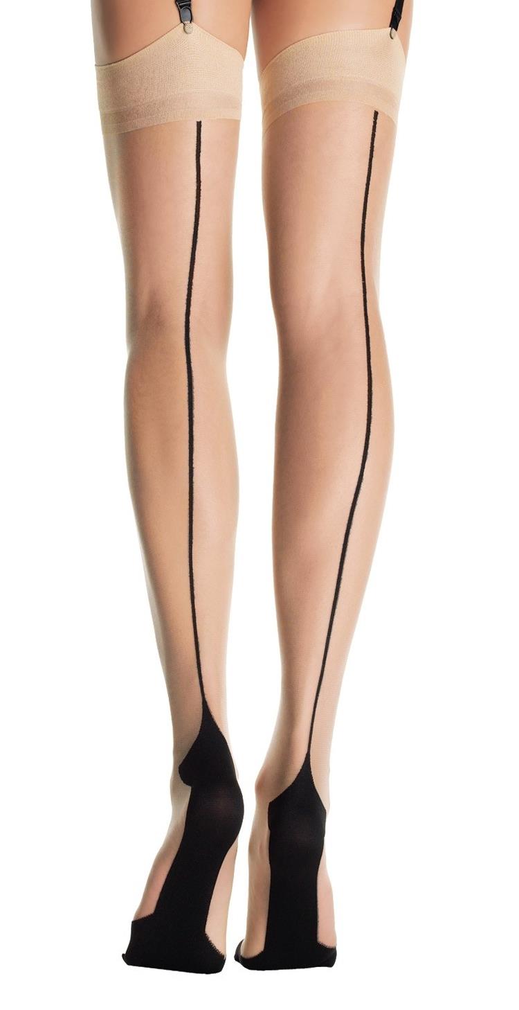 Sexy Nude Black Cuban Stockings Adult Costume Accessory