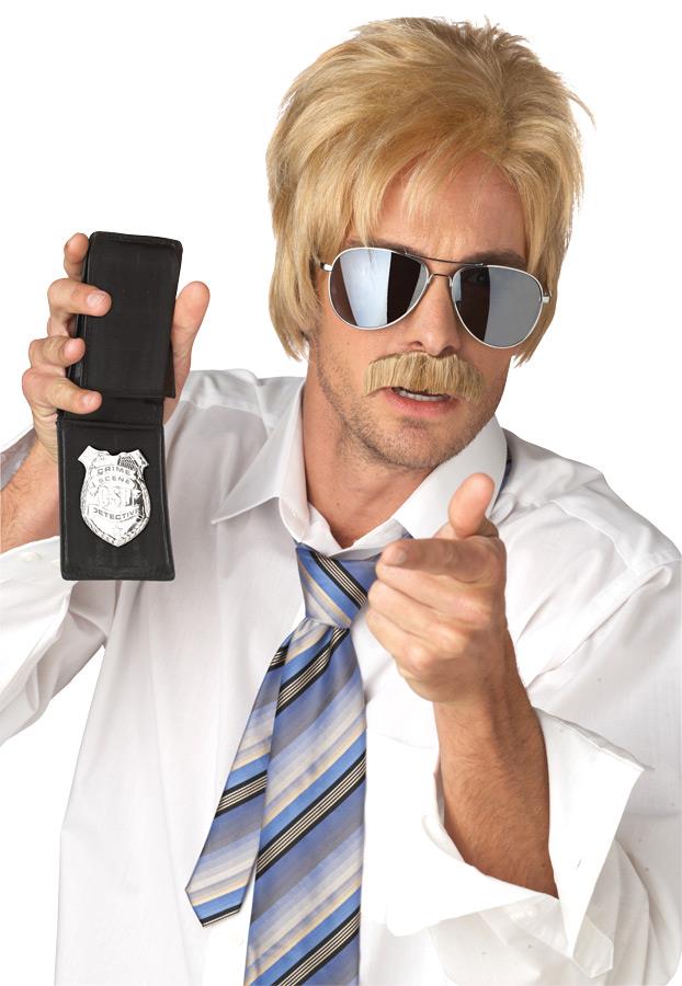 Ace Detective Blonde Adult Wig