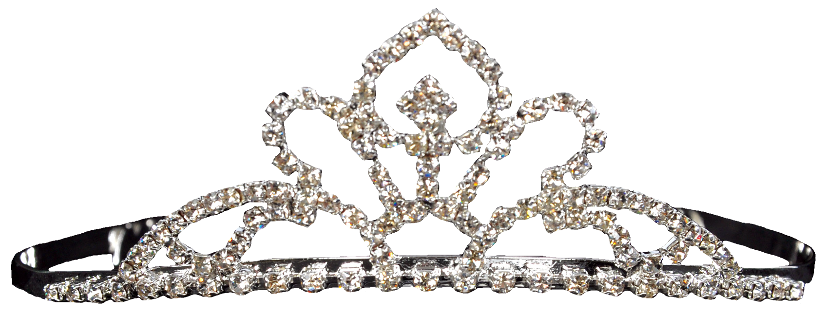Princess Tiara Rhinestones 1.75in Adult Costume Accessory