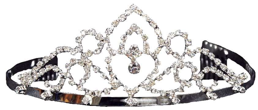 Princess Tiara Rhinestones 2in Adult Costume Accessory