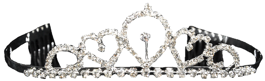 Princess Tiara Rhinestones 1.25in Child Costume Accessory