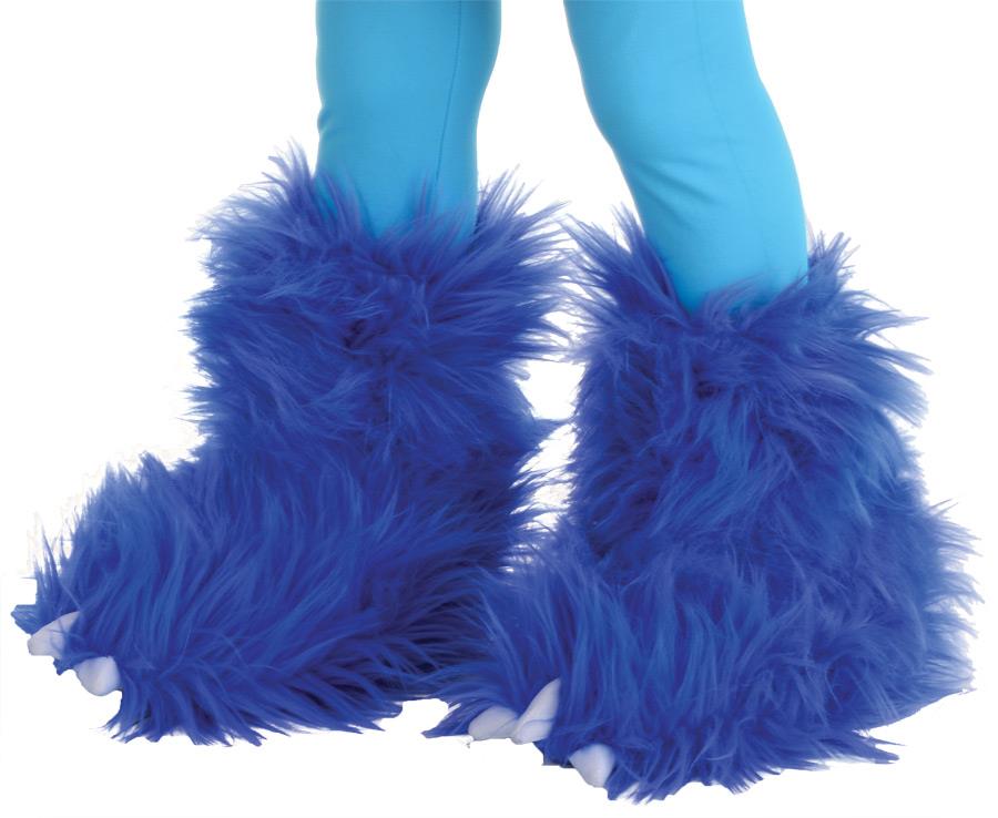 Monster Electric Blue Child Boot Covers