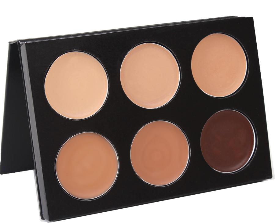 Mehron Mask Cover Colour Palette 6 Skin Tone Makeup Accessory